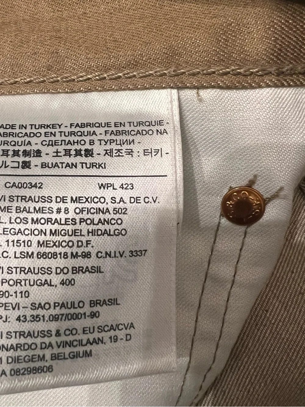 Brand New with Tags Levi's 501 Shrink-To-Fit Jeans 34x30